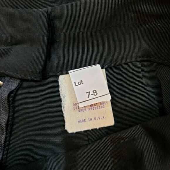 NEW Vintage 70's 80's Textured Weave A-line Skirt Size 7/8 - Picture 6 of 7